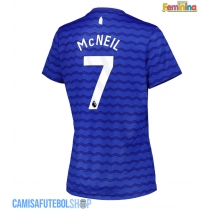 Camisa de time de futebol Everton Dwight McNeil #7 Replicas 1º Equipamento Feminina 2025-26 Manga Curta